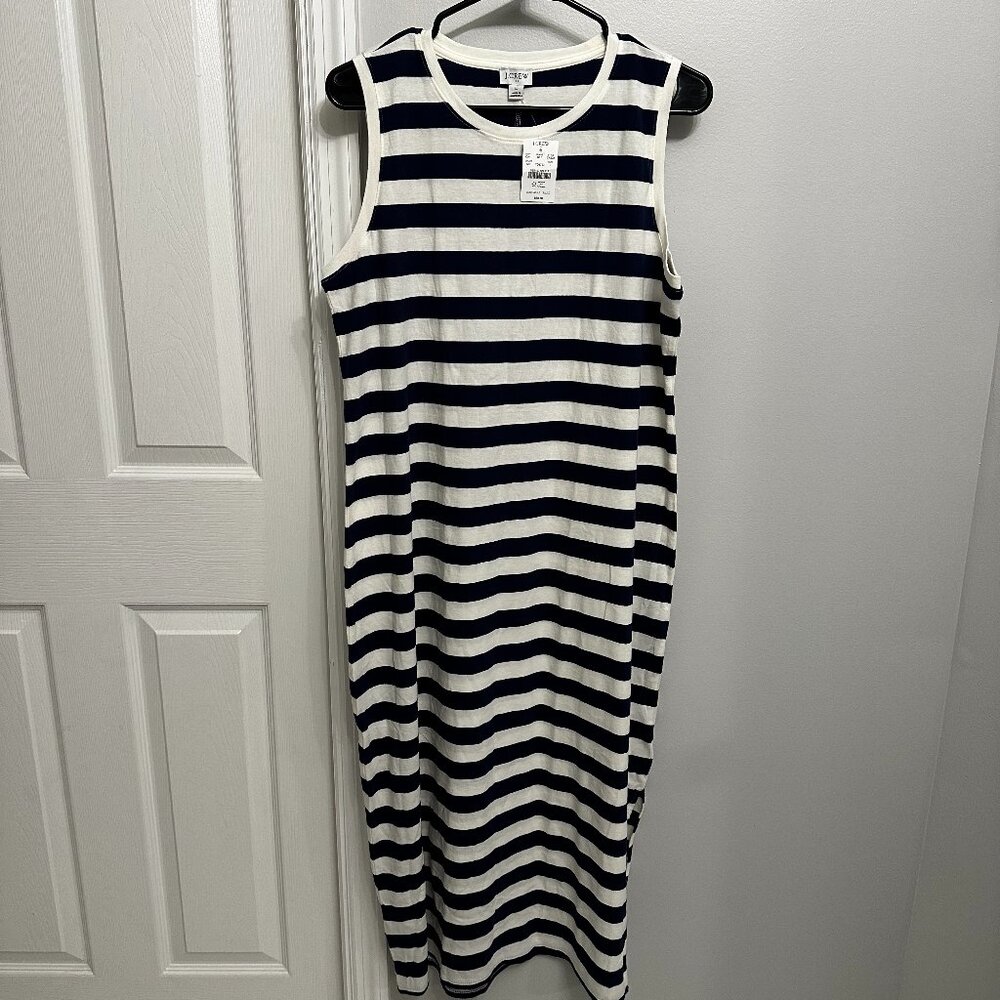 NWT J. Crew Factory Striped Knit Midi Dress - Large